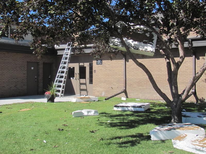 PHOTOS: Storm rips off roofing at Regina Apostolic Church