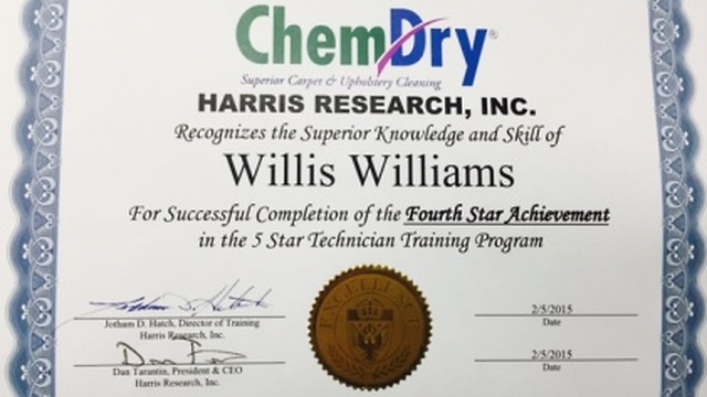 Willis Williams Named Senior Technician